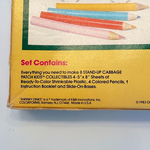 Vintage SEALED Cabbage Patch Shrinky Dinks and Cabbage Patch Kids Figure - Picture 4 of 10